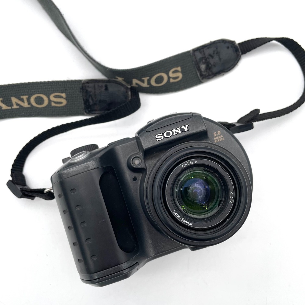 Sony Digital Camera MVC-CD500 Black Good Untested Carl Zeiss Lens 5.0MP